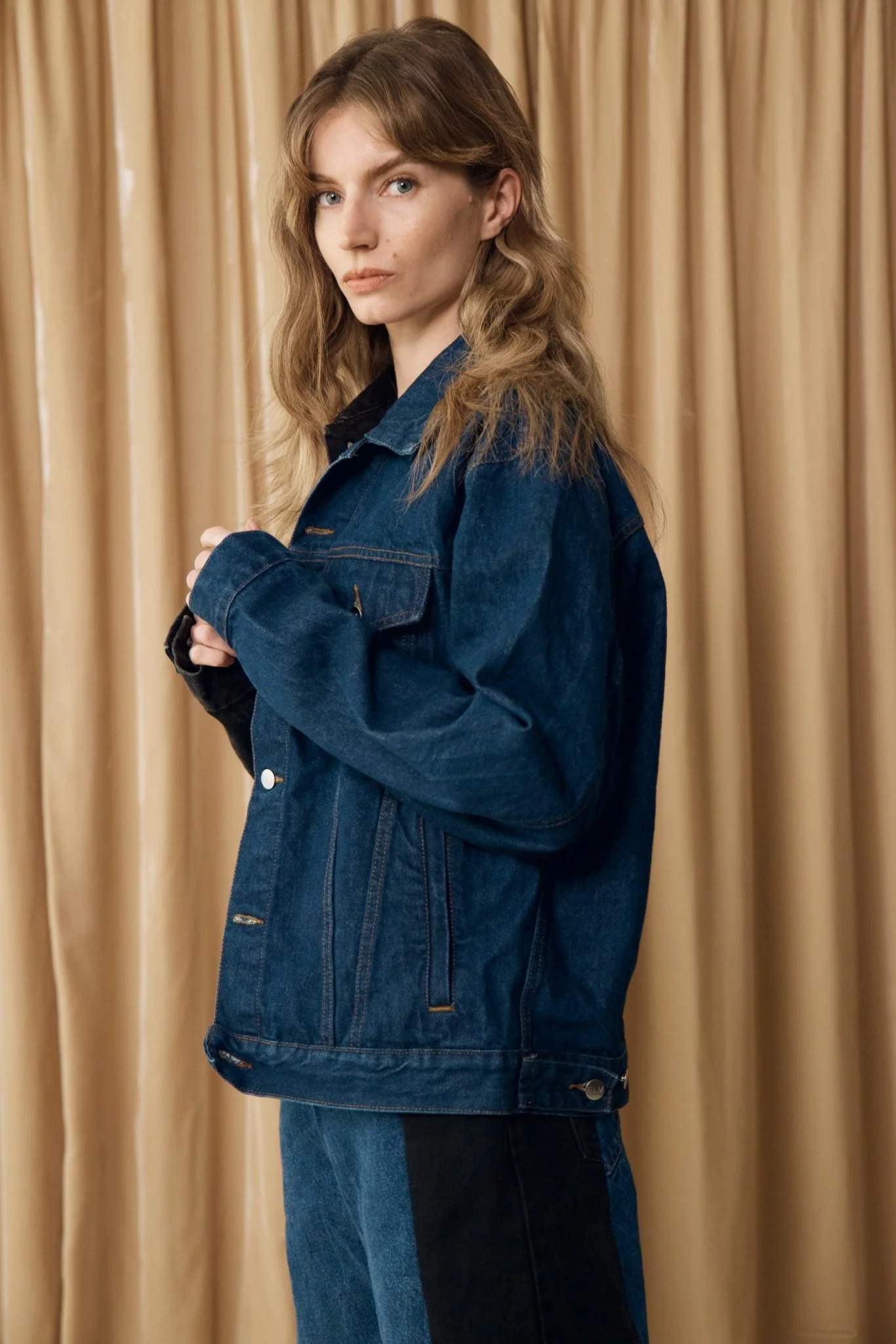 The Classic Denim Jacket Black Dark Blue - Image 3
