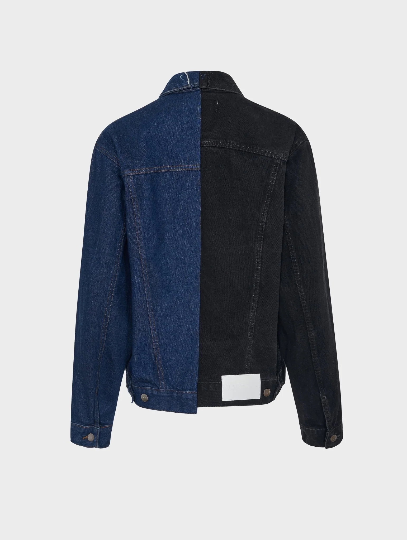 The Classic Denim Jacket Black Dark Blue - Image 4