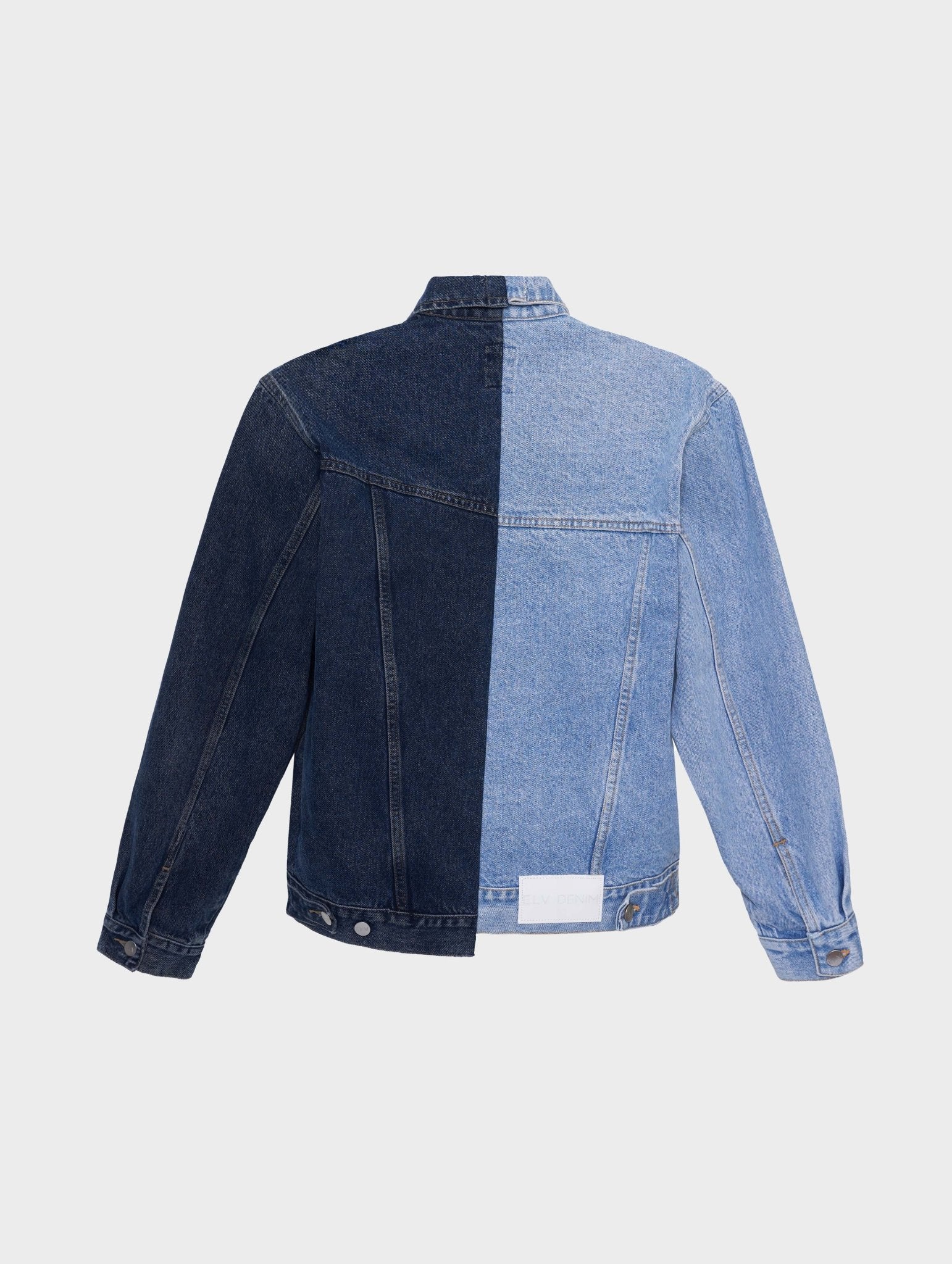 Classic Denim Jacket Light Dark Blue - Image 4