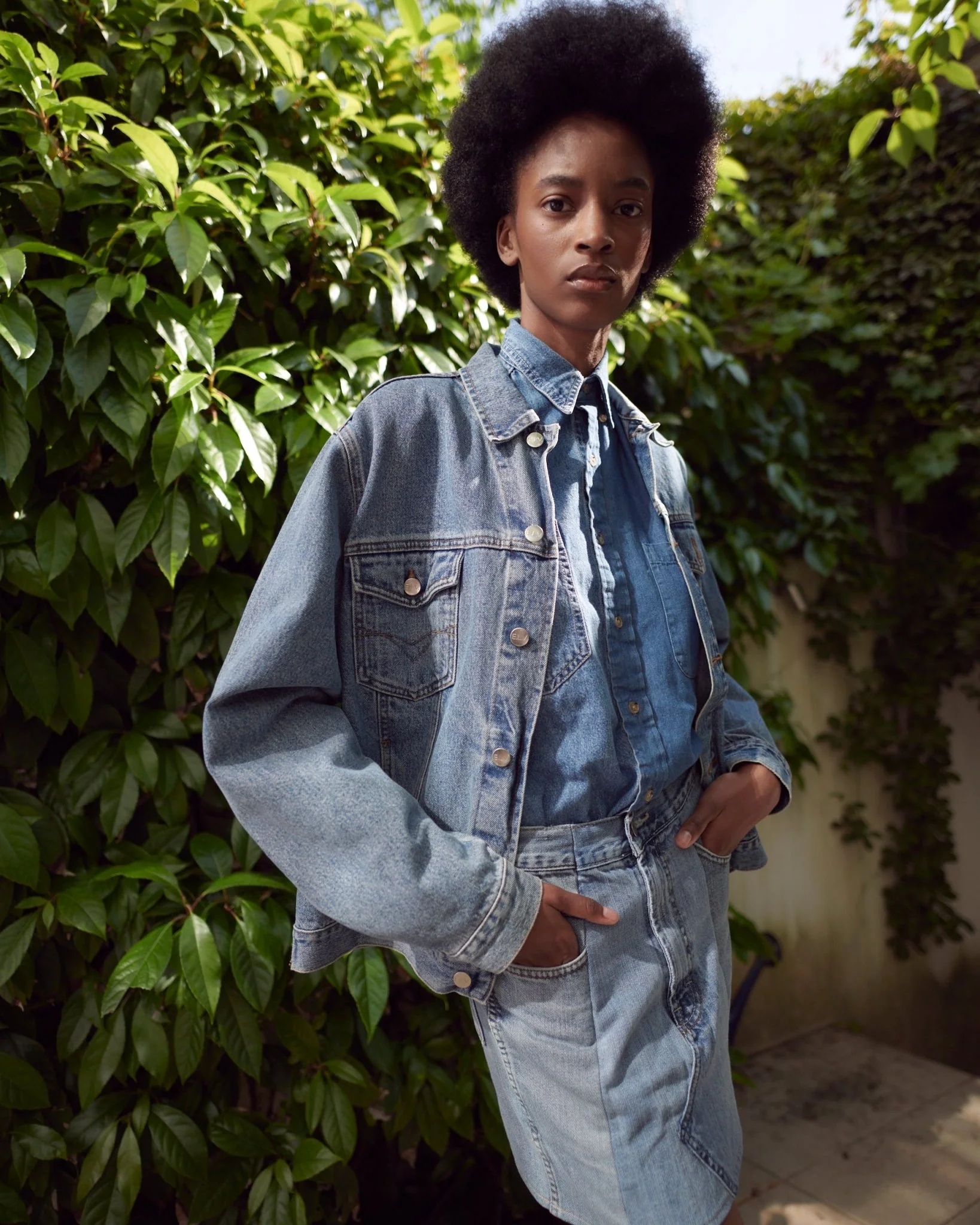 Classic Denim Shirt Light Blue - Image 3