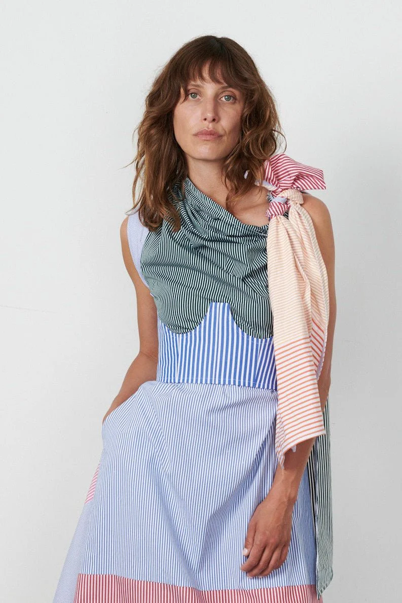 Delphie Corset Stripe Cotton Poplin - Image 4