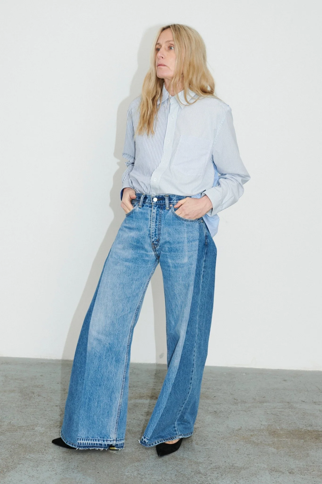 Freya Wide Leg Jean Mid Light Blue - Image 3