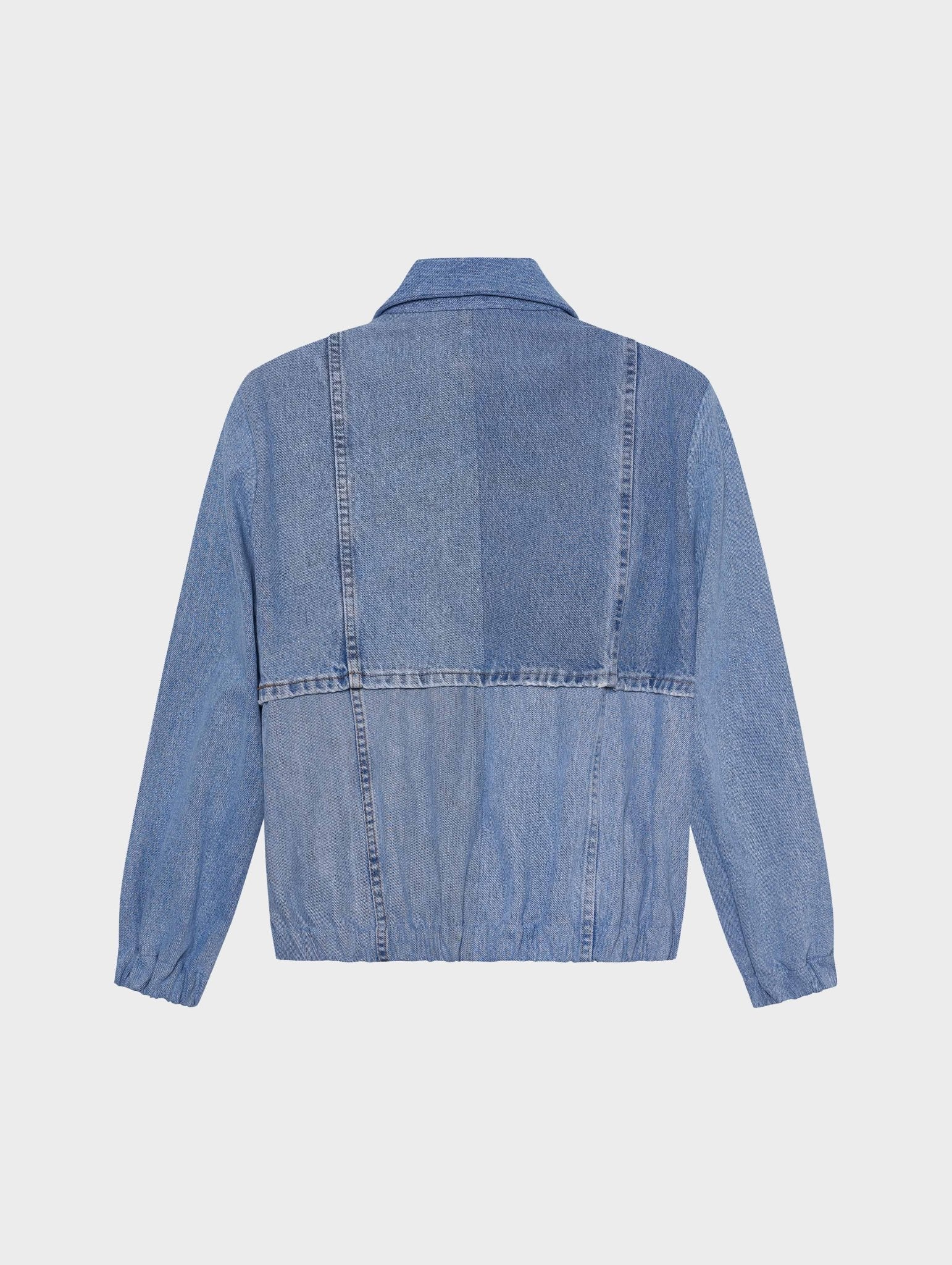 Kara Bomber Jacket Denim Light Blue - Image 5