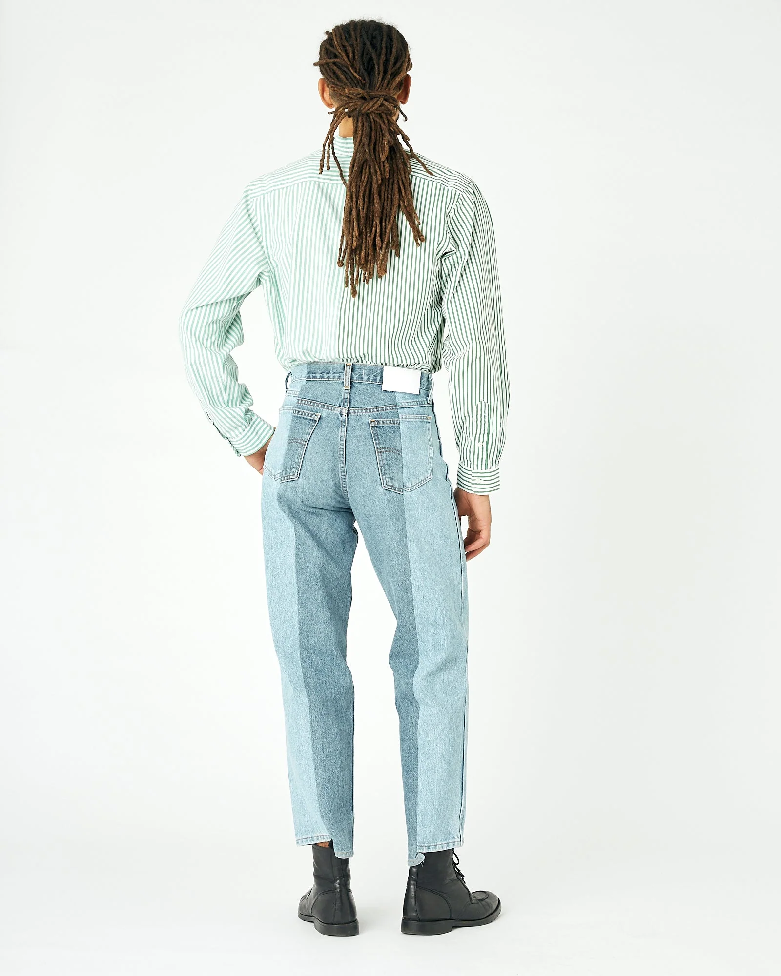 Light Mid Blue Contrast Garçon Jean - Image 3