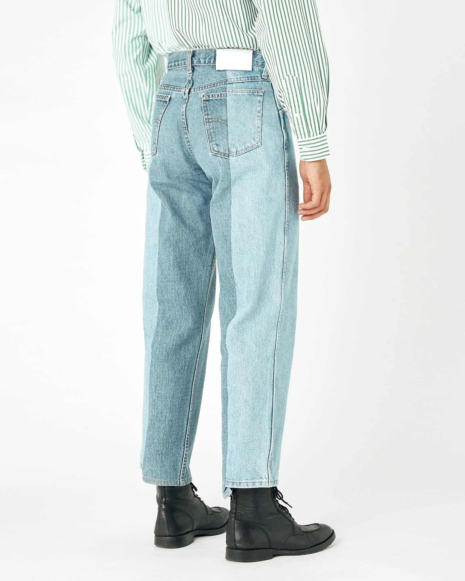 Light Mid Blue Contrast Garçon Jean - Image 4