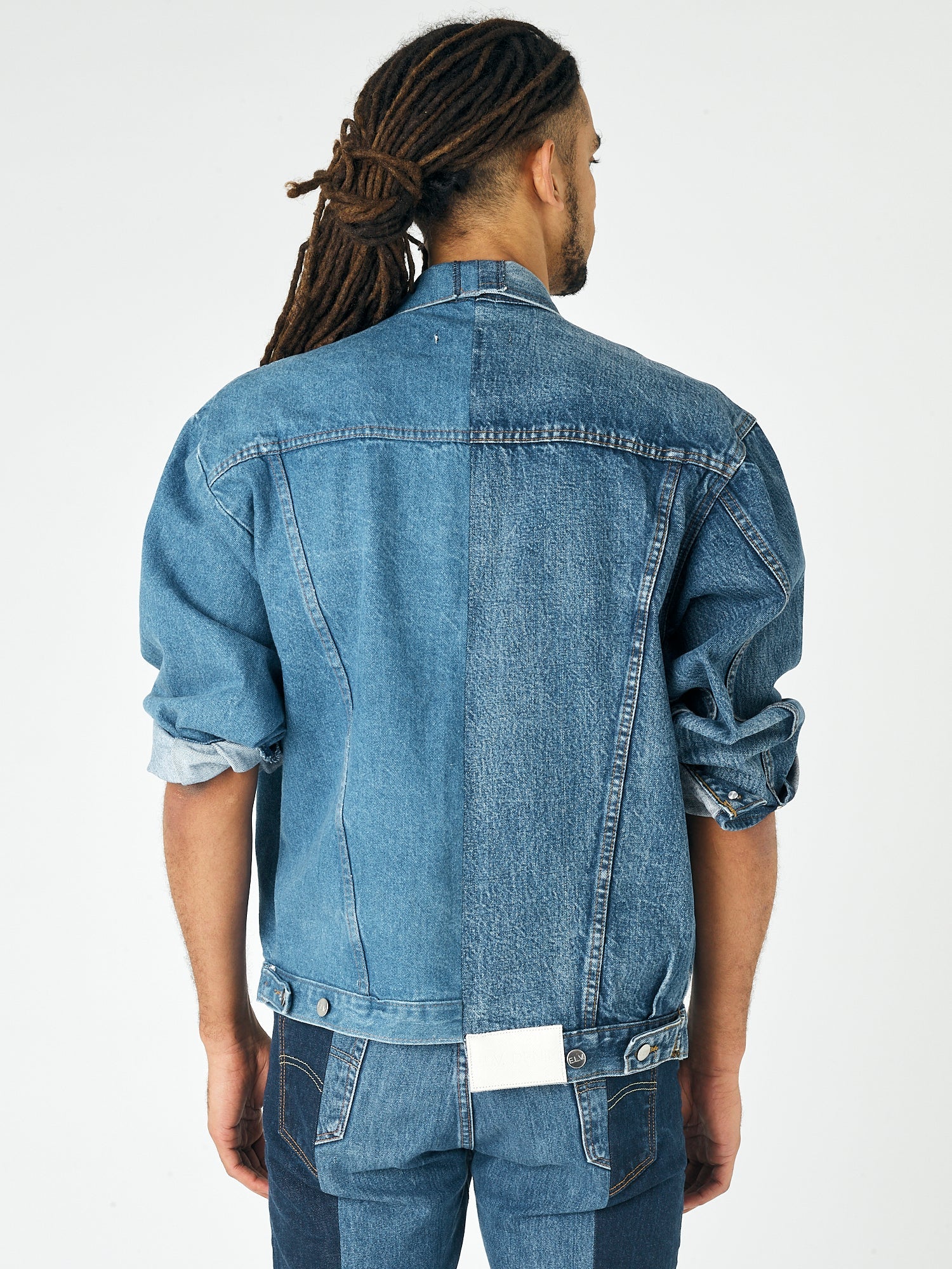 Men's Classic Denim Jacket Mid Blue - Image 5