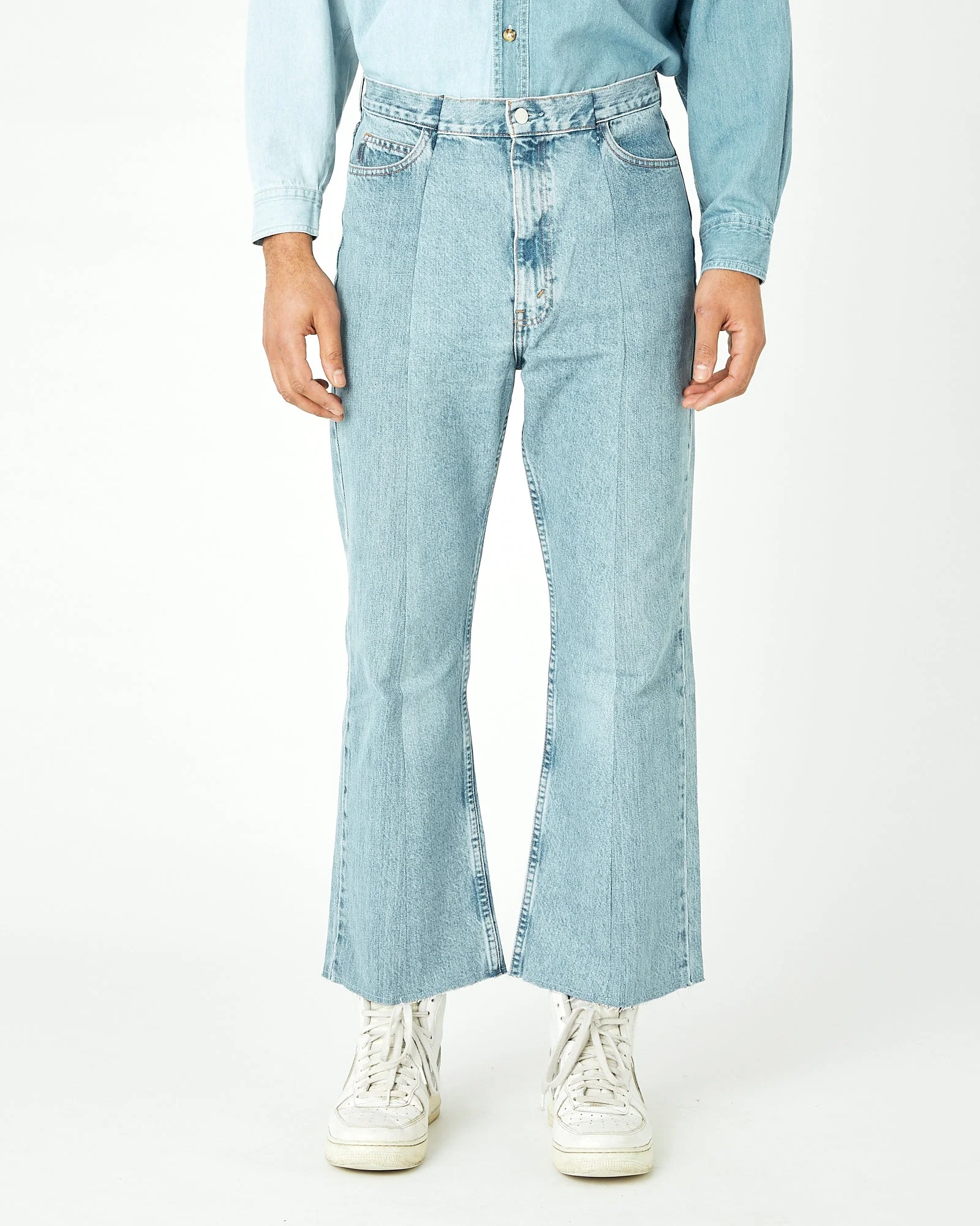 Men's Flare Jean Light Blue - Image 3