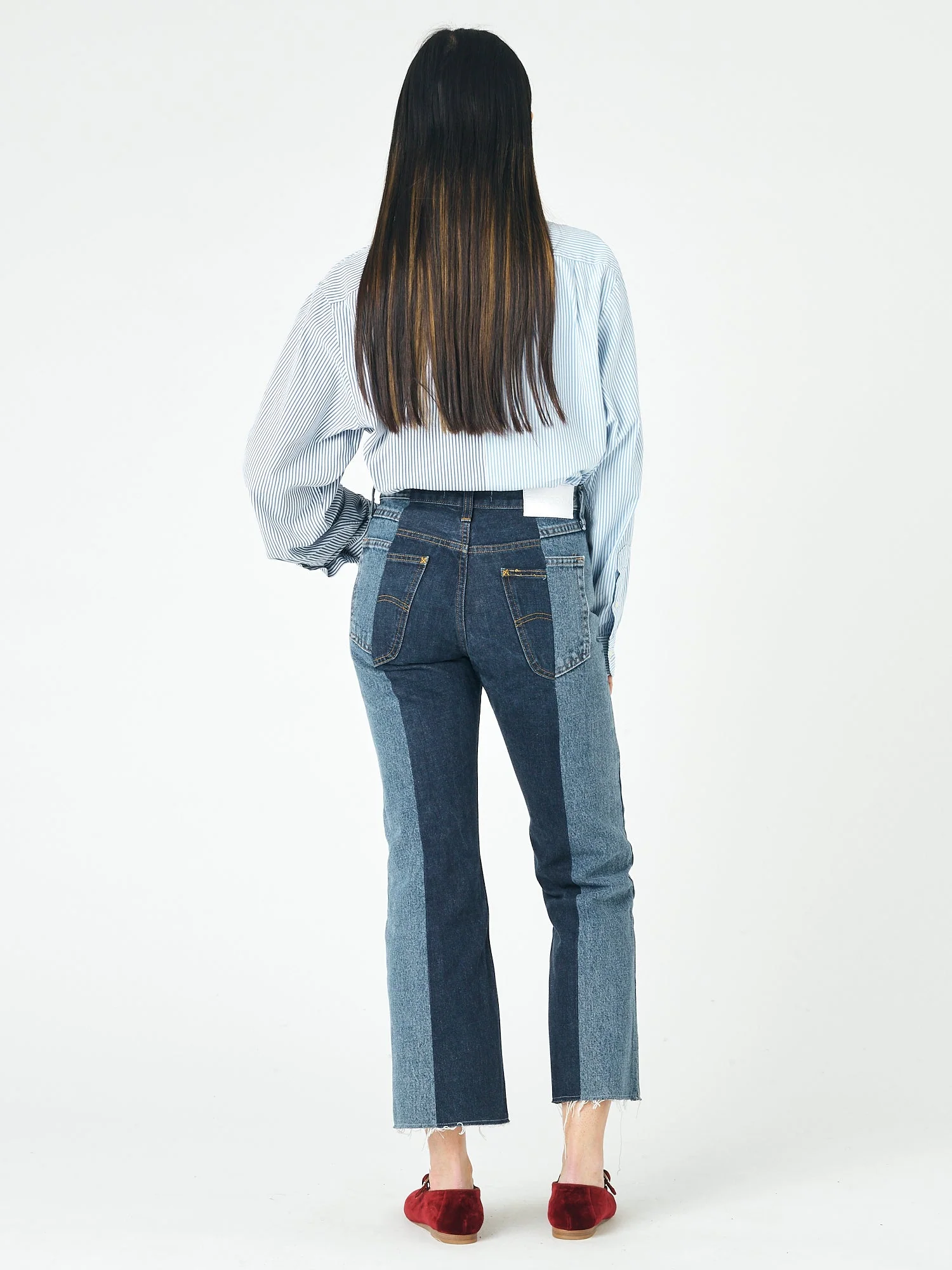 Flare Jean Mid/Dark Blue - Image 4