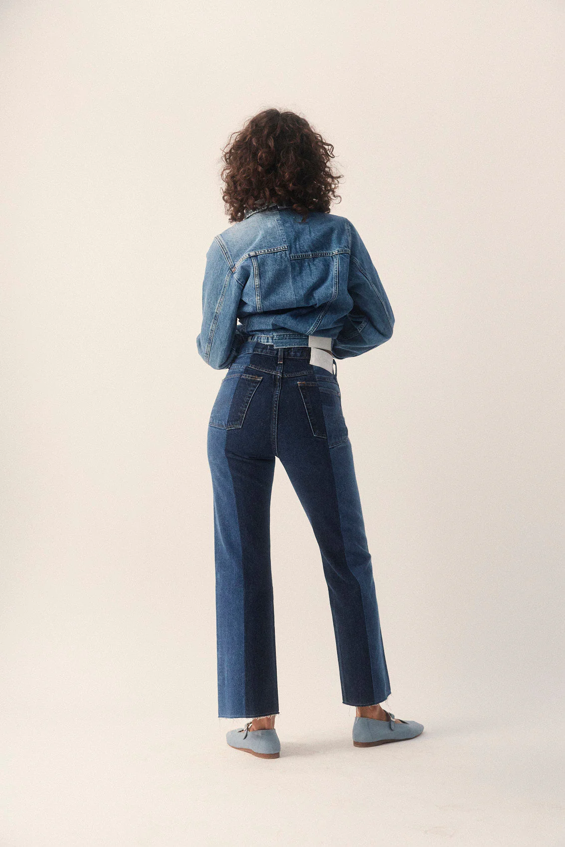 Flare Jean Mid/Dark Blue - Image 5