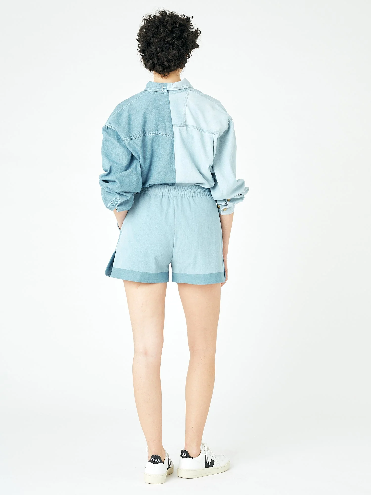 Missy Short Denim Light Blue - Image 3