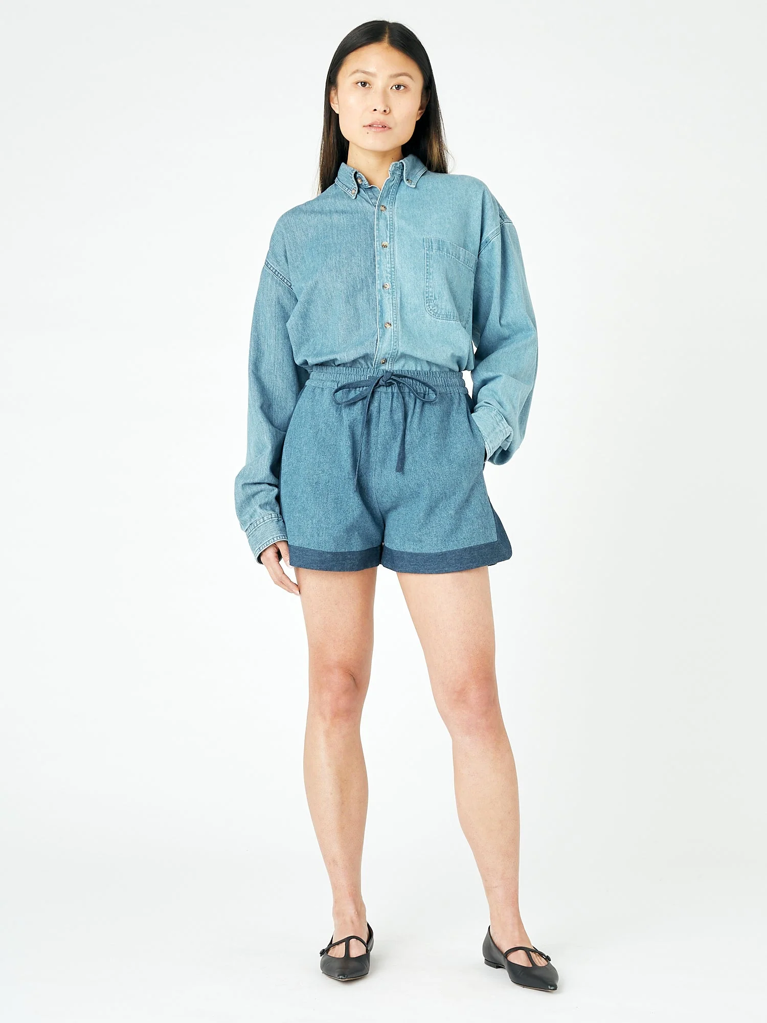 Missy Short Denim Mid Blue - Image 3