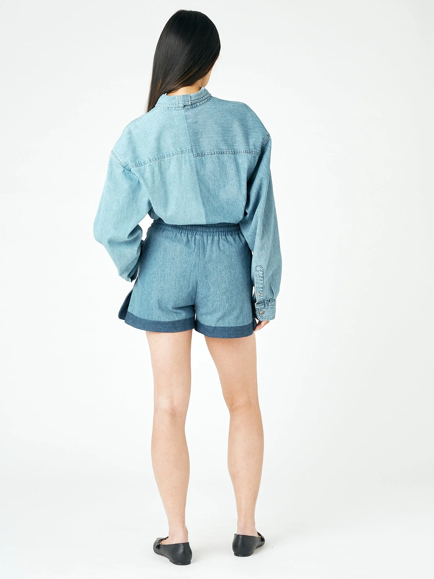 Missy Short Denim Mid Blue - Image 4