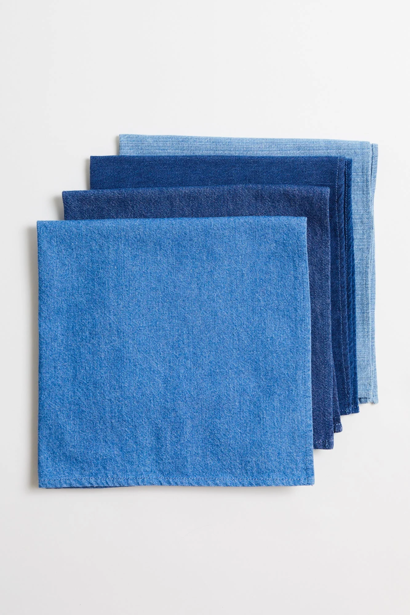 Ombre Large Denim Napkins Set of Four - Image 5