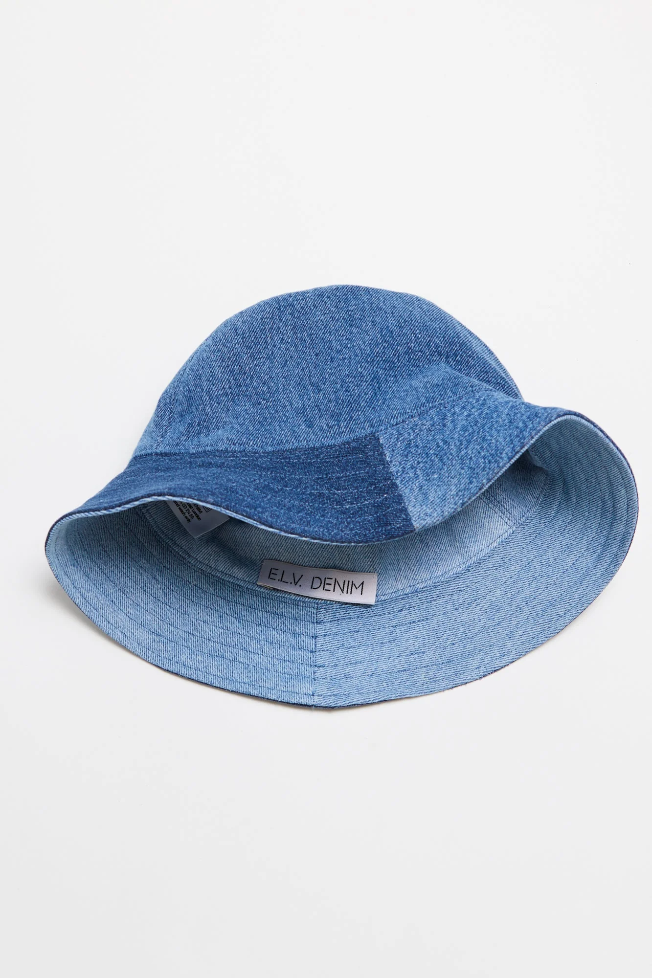 Reversible Denim Bucket Hat Mid Light Blue - Image 5