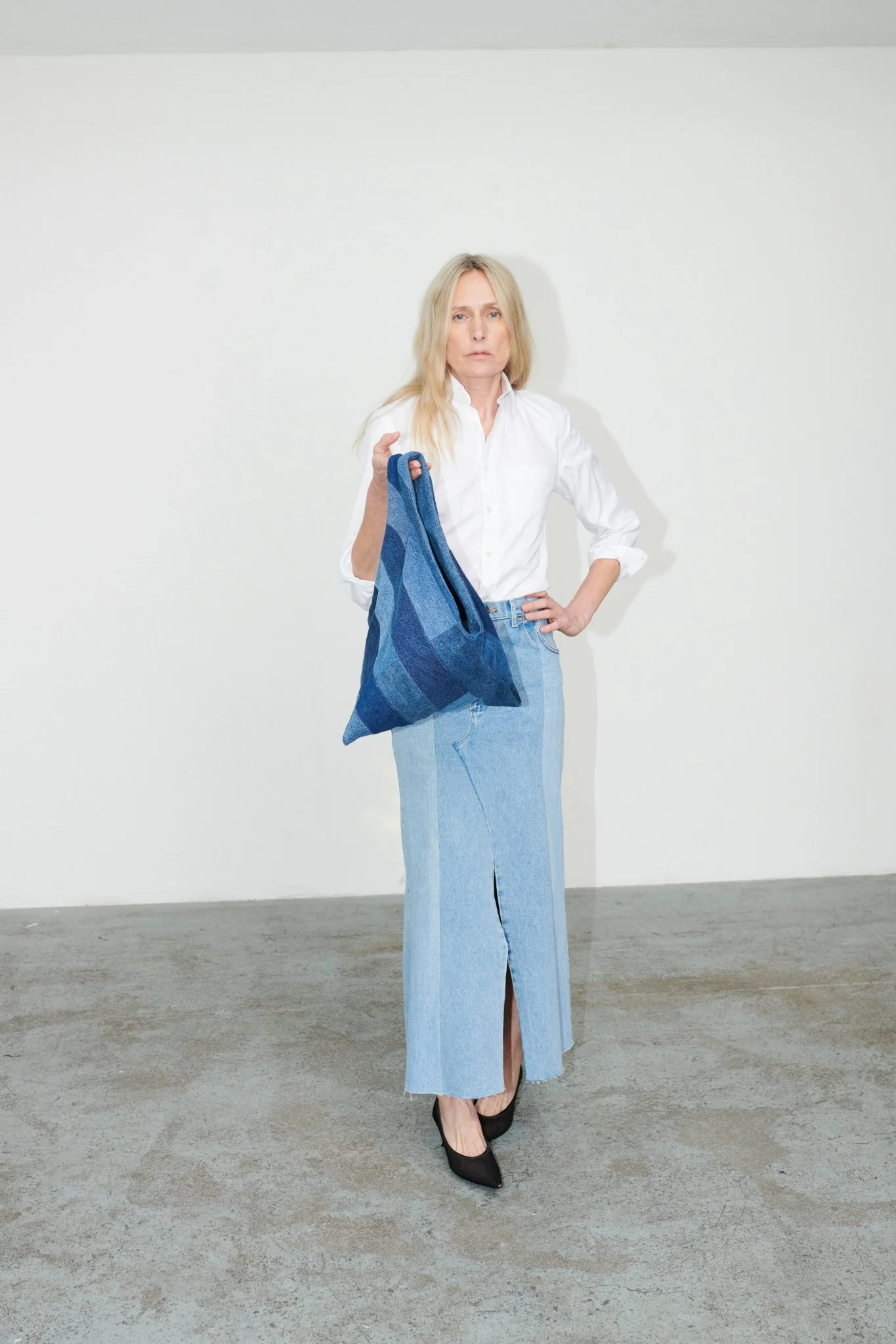 Tia Bag Tessellated Patchwork Blue - Image 5